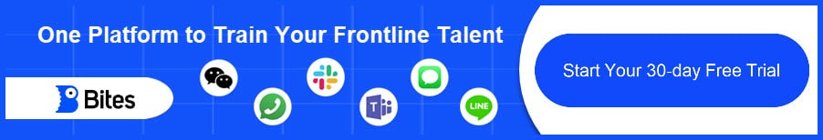 Bites - a platform to train your frontline talent