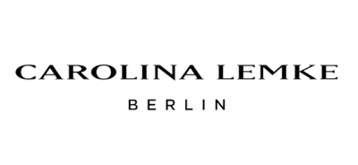 Black and white image displaying the text "CAROLINA LEMKE BERLIN," possibly a logo or brand name. No people, landmarks, or buildings are visible.